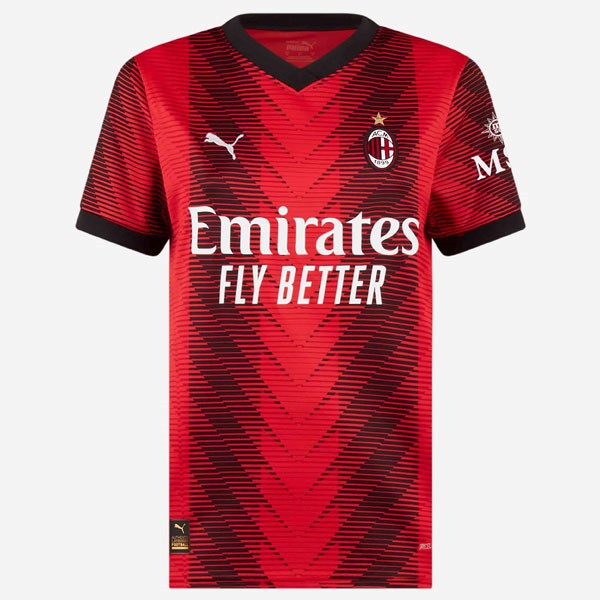 Tailandia Camiseta AC Milan Primera equipo Mujer 2023-24